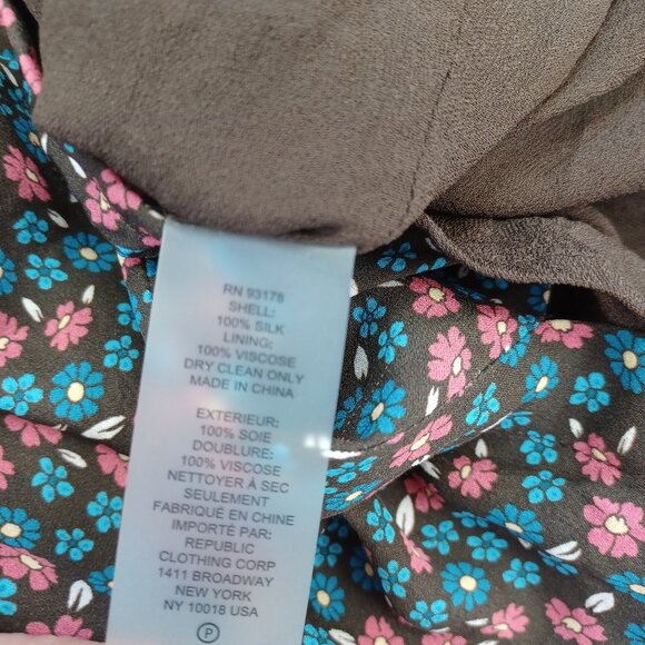 Elie Tahari Silk Halter Top Chain Strap Detail Flowy Lined Womens Large - Picture 12 of 14